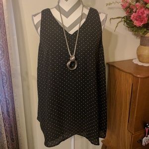 Polka Dots Sleeveless Top Maurices
